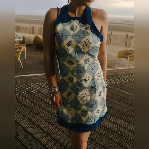 Alemais Pia printed linen minidress - Picture 6 of 13